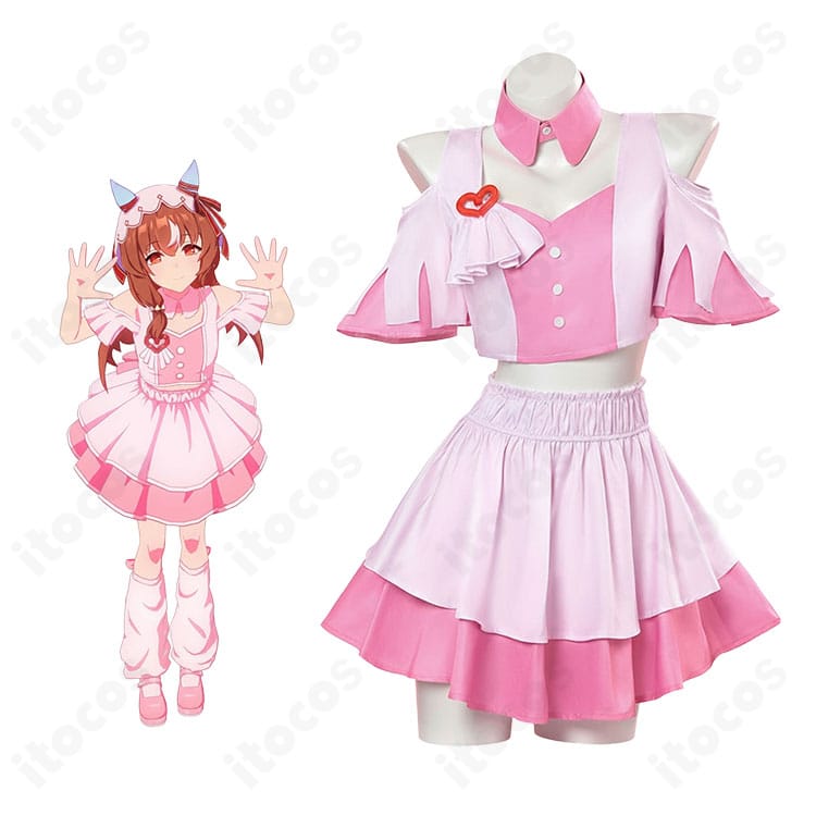 ウマ娘 スティルインラブ 4.5周年「めにしゅき♡ラッシュっしゅ！」ビジュアル再現と衣装全体イメージを紹介するコスプレ衣装画像