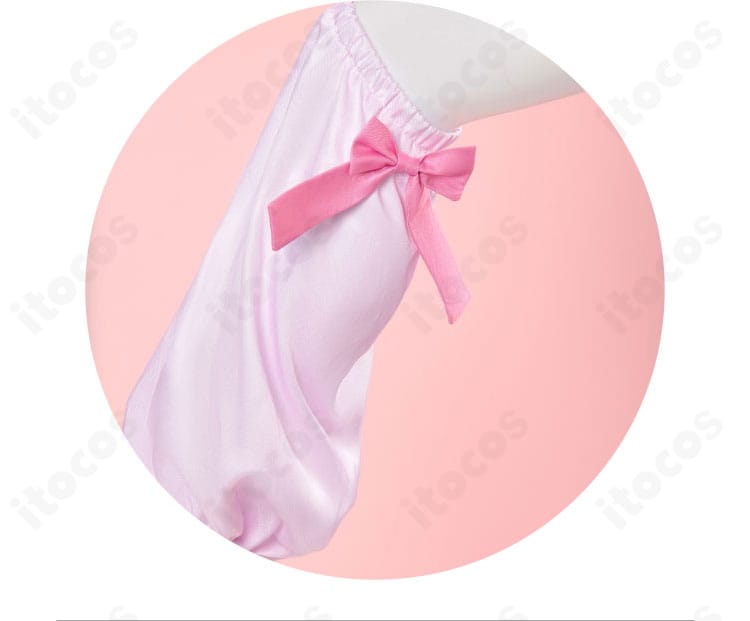 スティルインラブ コスプレ 袖用アクセサリーとレッグカバーの細部。素材感と留め仕様の確認用