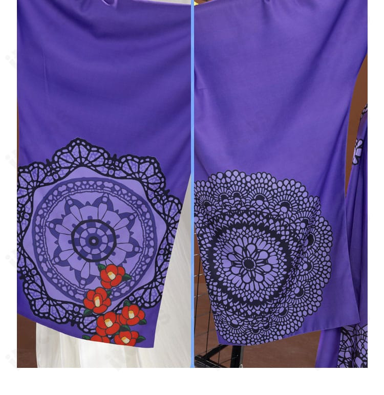 和の心・ダーク 浴衣コス 袖口・袖裾の和柄装飾ディテール