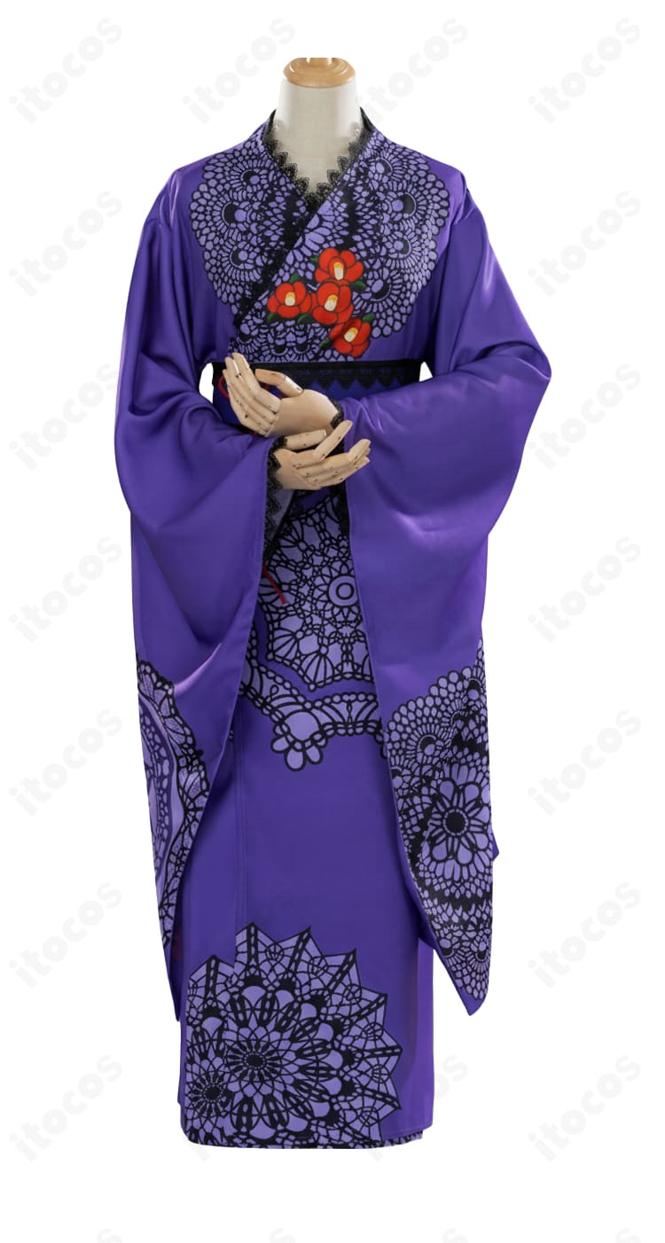 和の心・ダーク 浴衣コスプレの衣襟装飾ディテール（和風ゴシック意匠）