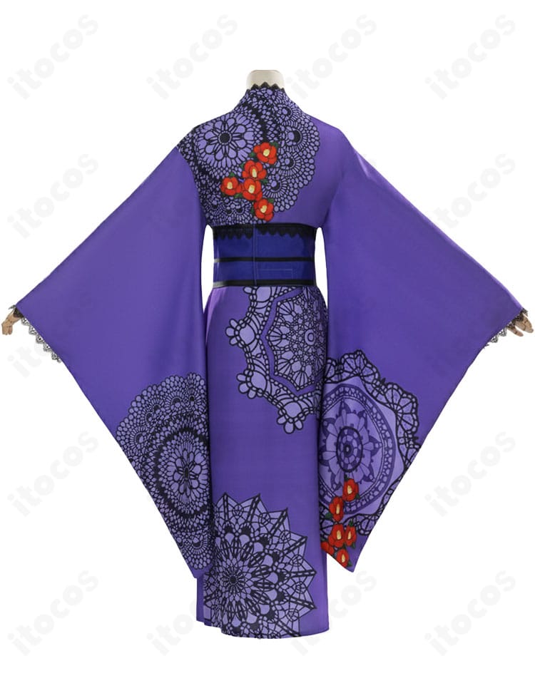 アイカツ！藤堂ユリカ 和の心・ダーク 浴衣コスプレ 背面フルショット