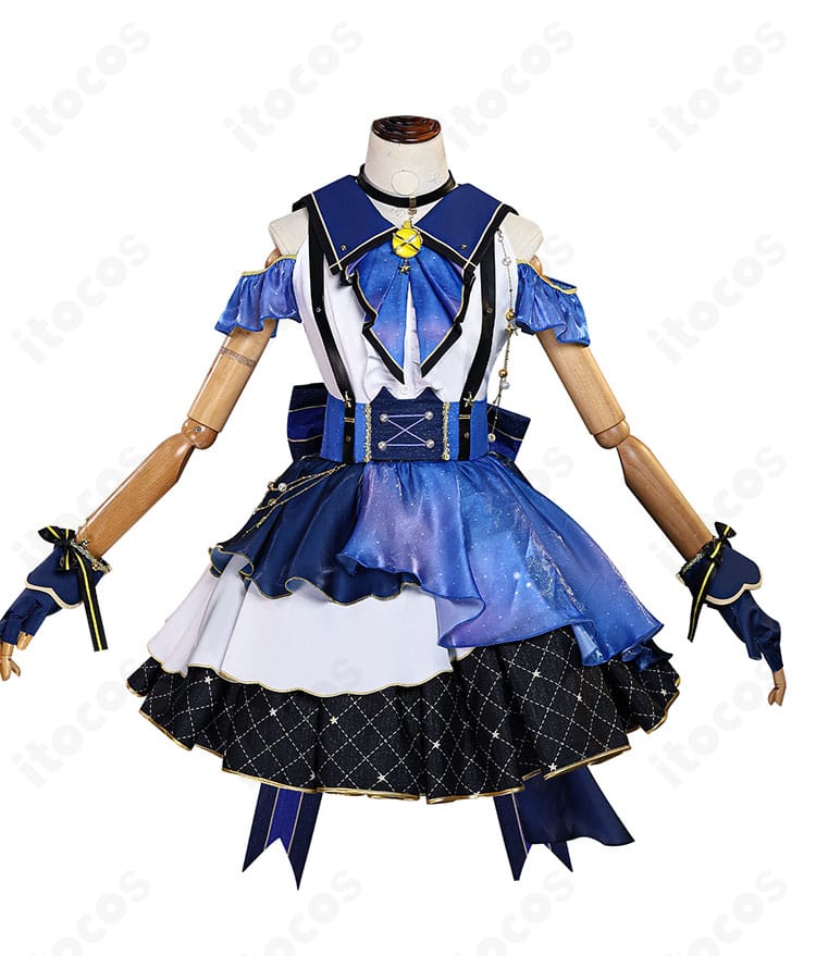 ラブライブ！南ことり コスプレ衣装の正面全身。トップスとスカート、コルセットのバランスが分かる画像