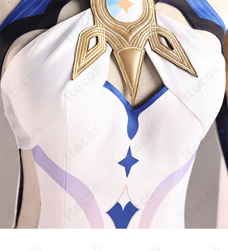 イスタロト コスプレ衣装の図案・紋様ディテール。模様のエッジと発色、装飾の精密さを示す近接ショット。