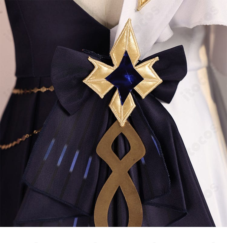 原神 ナベリウス コスプレ衣装の腰背面装飾のクローズアップ