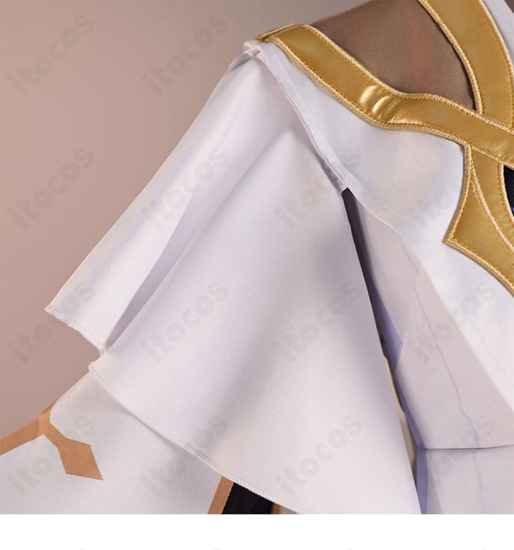 原神 ナベリウス コスプレ衣装の袖口装飾と生地質感のアップ