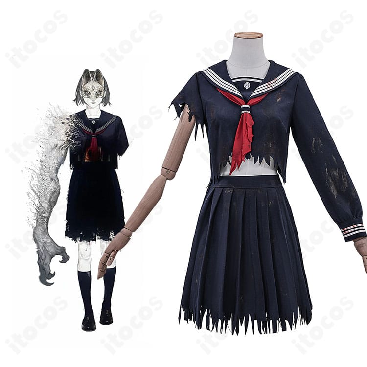 サイレントヒルf 深水雛子 学生制服コスプレ衣装とキャラクター比較画像｜配色とシルエットの再現点を確認