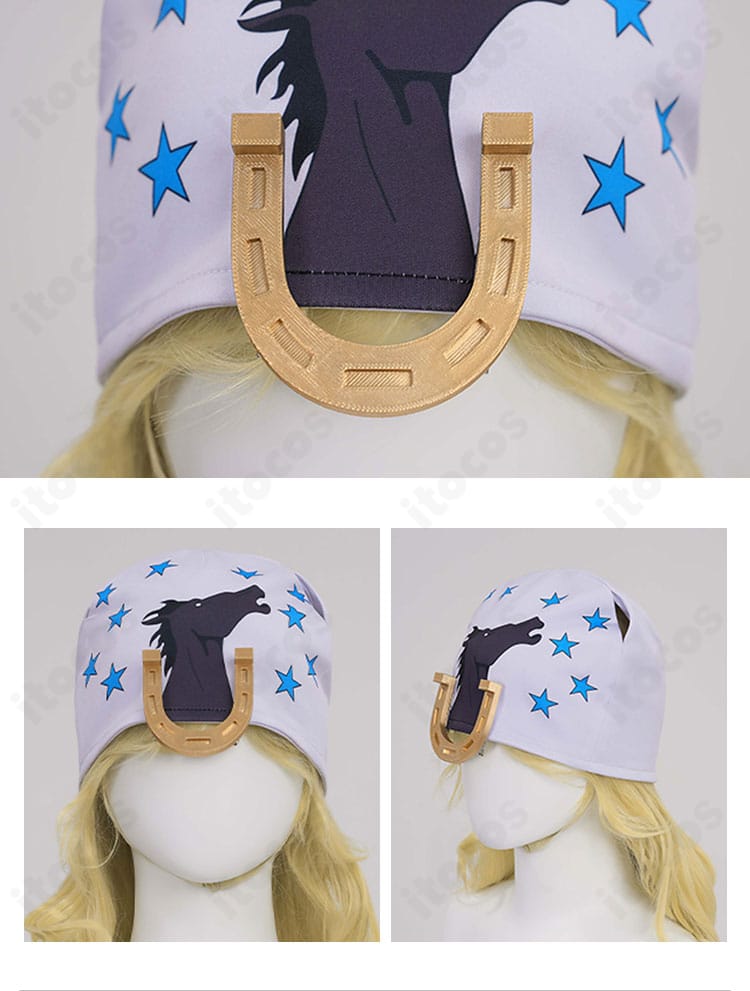 ジョニィ・ジョースター 帽子デザインの近接写真｜星柄と装飾の仕上げ