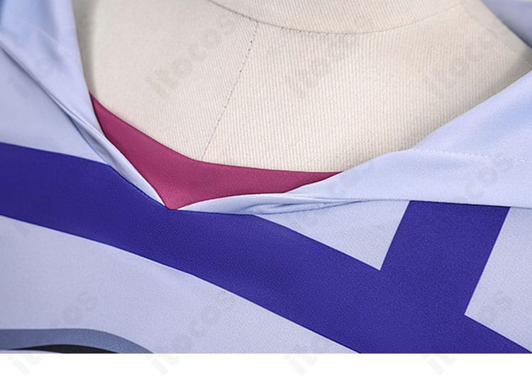 ジョニィ・ジョースター 首元装飾のアップ｜フード周りの加工と意匠