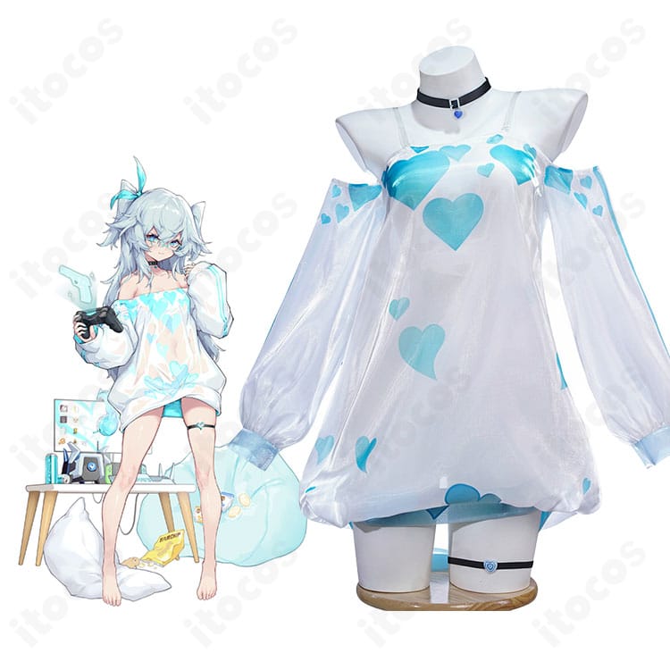 商品衣装とキャラクター比較画像｜ドールズフロントライン PA-15 奇怪・とろろもちの配色と装飾を並べて確認