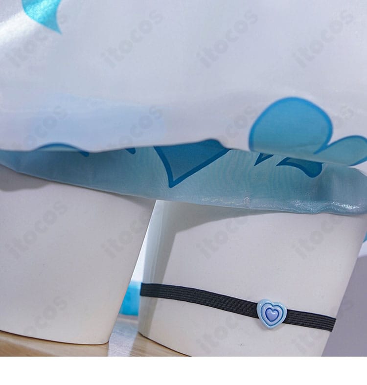 PA-15 奇怪・とろろもち コスプレ衣装 スカート裾ディテール｜縁取りとカットラインの近接画像