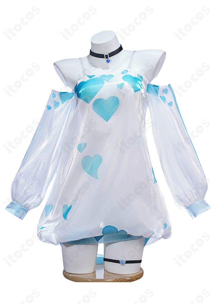 PA-15 奇怪・とろろもち コスプレ衣装 正面全体｜トップスとアクセの配置がわかるフロントビュー