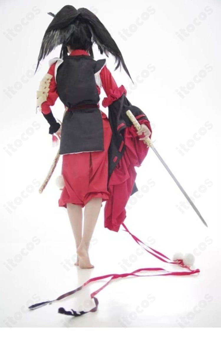 刀剣乱舞-ONLINE- 小烏丸 コスプレ衣装 背面ディテール｜裾の落ち感とライン再現をチェックできる画像