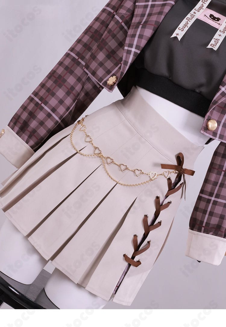 miCometベアブランド衣装 ショートスカートの装飾ディテール