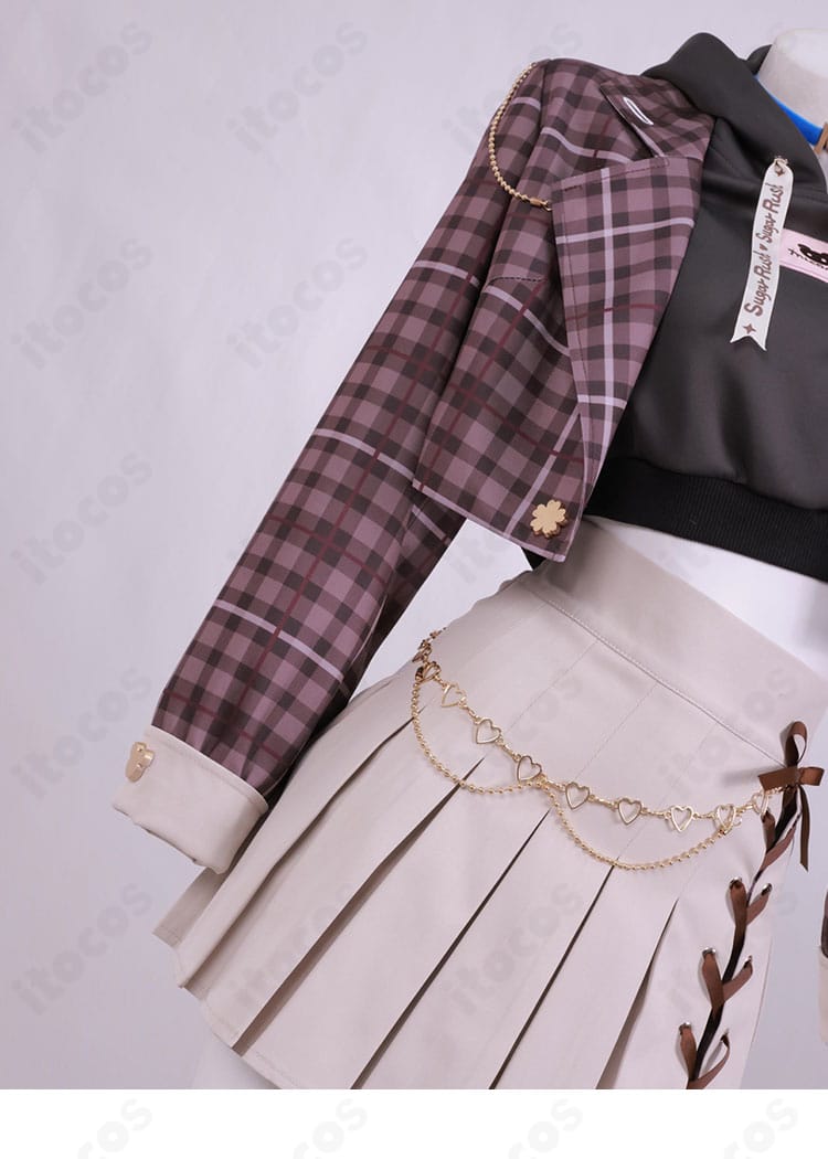 miCometベアブランド衣装 コート袖の切替と装飾ディテール