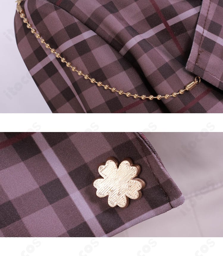 miCometベアブランド衣装 コート肩部とボタン装飾のディテール