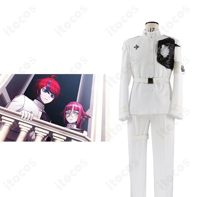 商品全体と蒼月衛人の比較画像｜HUNDRED LINE Ending006 白戦闘服の造形・配色を高再現で並列確認