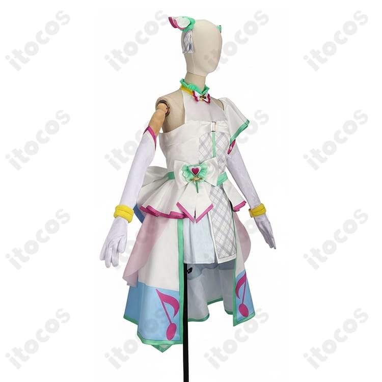 キミとアイドルプリキュア♪ キュアズキューン コスプレ衣装。高再現×軽やか着心地で撮影・イベントに最適 - 2枚目の画像