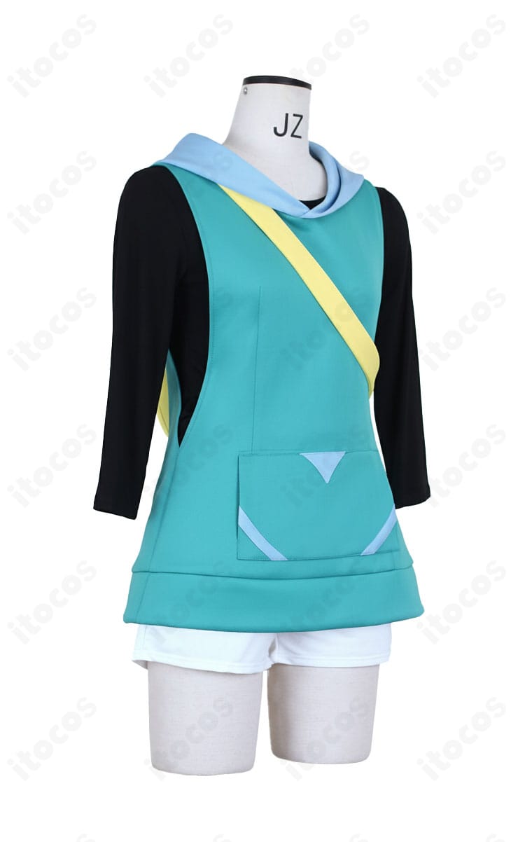 リコ メガボルテージVer 側面シルエット｜フード付きパーカーの立体感とライン