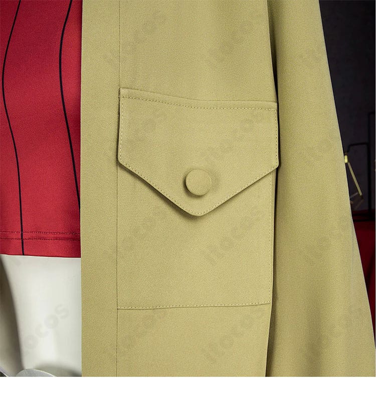 タウニー コート ポケット詳細。実用性と見栄えを両立したポケット設計を確認できる。