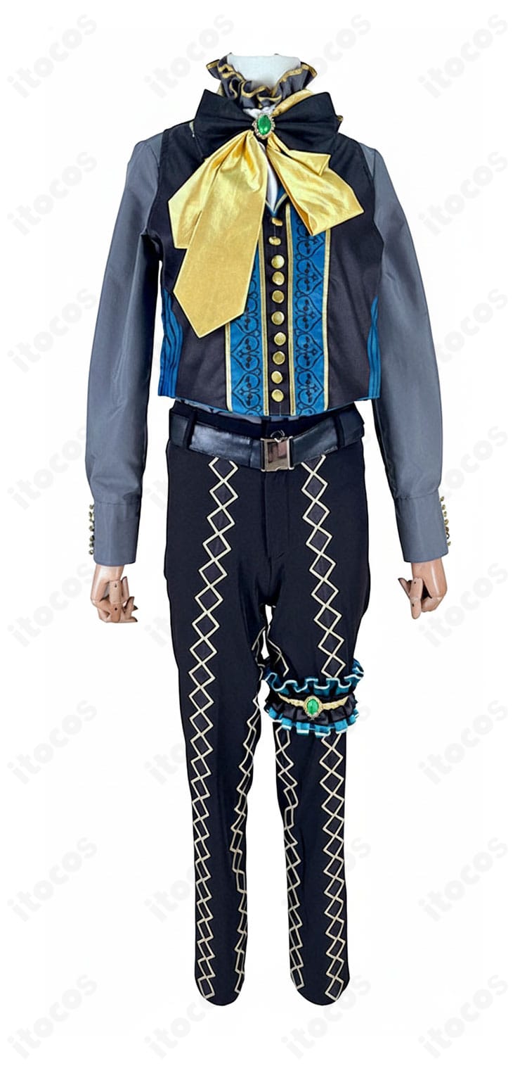 ナック・シュタイン ハロウィンコスチュームの正面装飾ディテール。襟元からフロントの意匠まで精巧に表現。