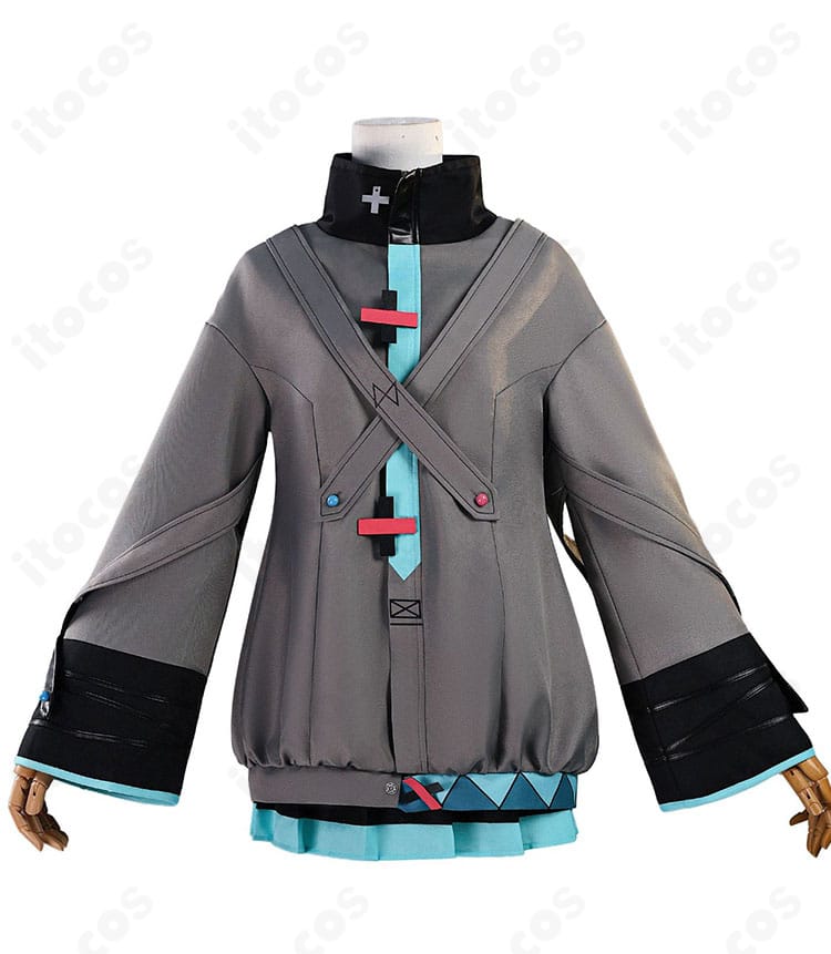 初音ミク『壊れたセカイと歌えないミク』衣装 正面全体｜美シルエットを忠実再現