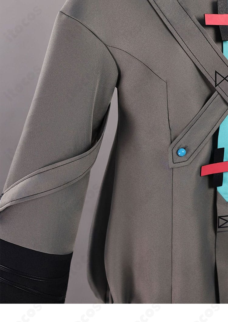 初音ミク衣装 袖装飾クローズアップ｜袖のカットと質感を強調したデザイン