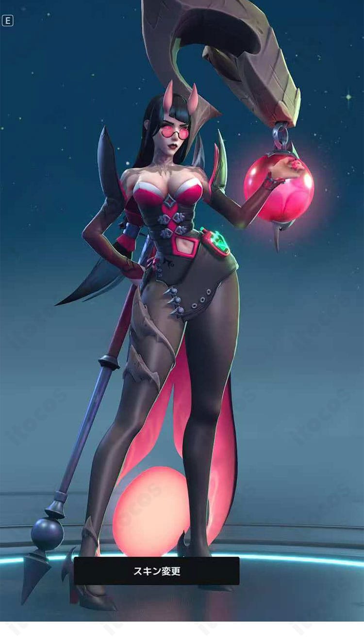 SUPERVIVE エヴァのコスプレ衣装 正面全身。クールで小悪魔的なデザインを高再現した撮影・イベント向けモデル