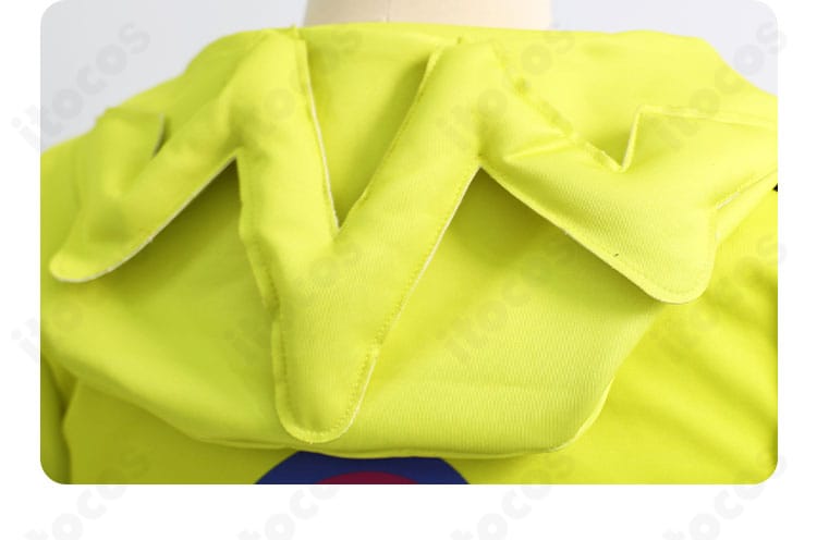 カナリィ 通常衣装コスプレ 背面フードの形状と装飾ディテール接写