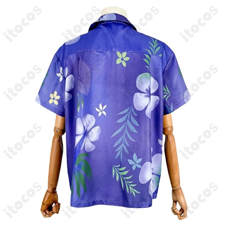 にじさんじ 剣持刀也 アロハシャツ新衣装コスプレ 高再現で爽やか、イベントや撮影に最適 - 4枚目の画像