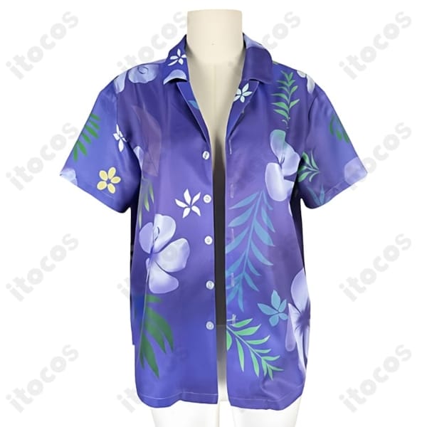 にじさんじ 剣持刀也 アロハシャツ新衣装コスプレ 高再現で爽やか、イベントや撮影に最適