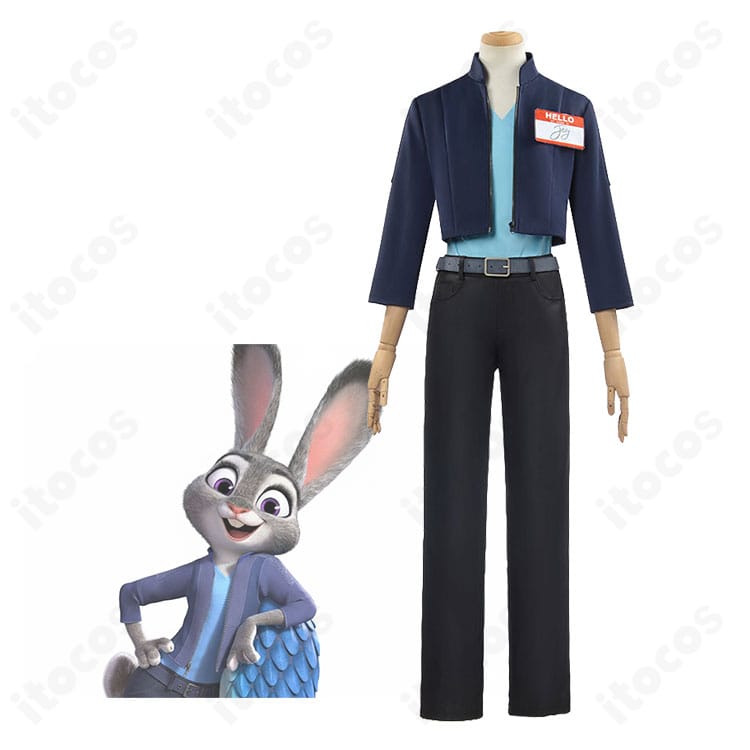 ズートピア2 ジュディ・ホップス 警官制服コスプレ衣装。高再現で動きやすく、撮影・イベントに最適-1