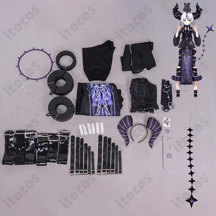 ホロライブ ラプラス・ダークネス 新衣装コスプレ 高再現で撮影映え、動きやすい設計 - 7枚目の画像