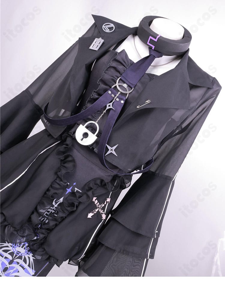 襟元装飾のディテール（ラプラス・ダークネス 新衣装）