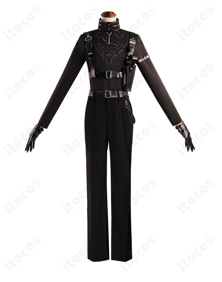 葛葉 ヒットマン衣装 トレンチコート前面の装飾ディテール