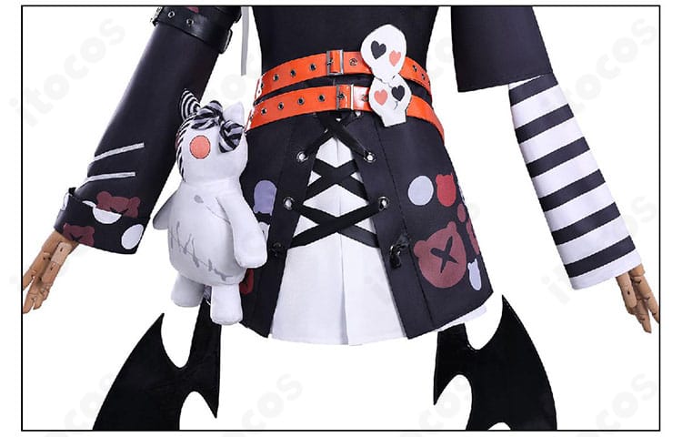 沢渡ココ コスプレ 腰飾りのディテール。キャラクターらしさを強調