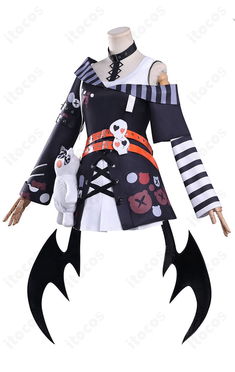 沢渡ココ コスプレ衣装の側面シルエットを示すディテール確認画像