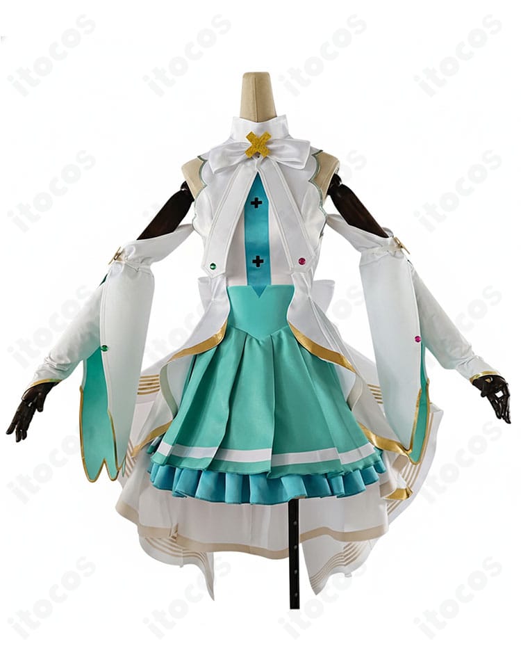 初音ミク 開かれた窓のセカイ 衣装 正面カット｜リボンと配色まで高再現