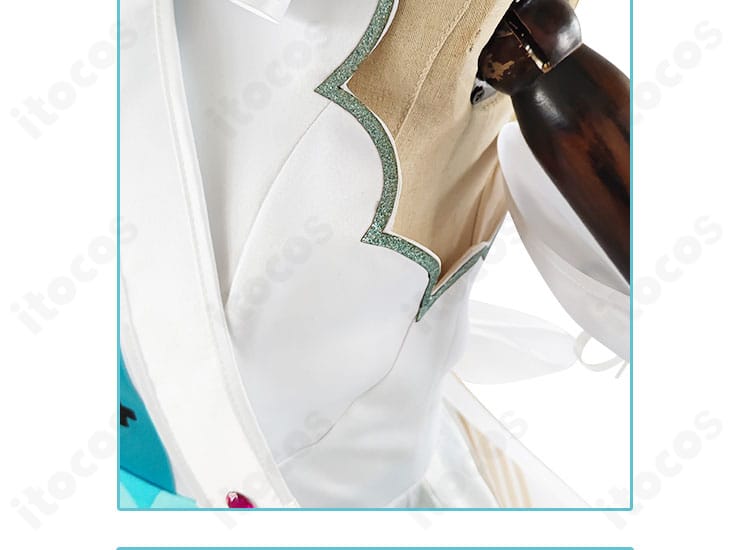 初音ミク 開かれた窓のセカイ 衣装 袖口装飾の近接写真｜丁寧な縫製と上品デザイン