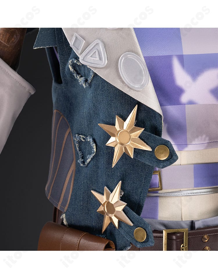 Identity V 第五人格 幻灯師 アマンダ「此岸の宴へ」コスプレ衣装の背面全身。後ろ姿の外套ドレープと装飾配置を再現。