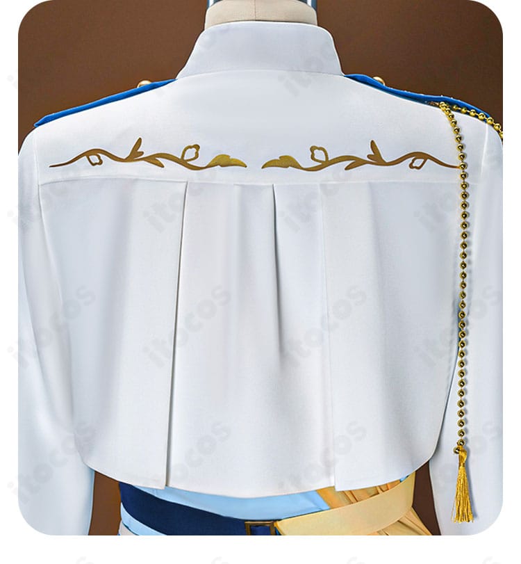 上衣背面装飾ディテールのアップ（背面パネルと切り替え）