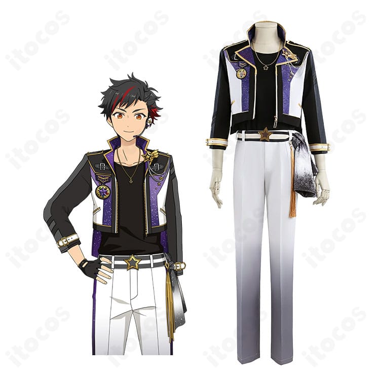 流星隊のパワーアップ衣装とキャラクターイメージを並置した紹介画像｜あんスタ コスプレ