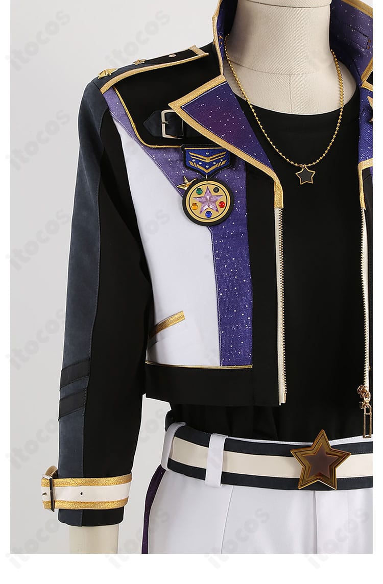 肩飾りの形状と留め具が分かるディテール写真｜流星隊 ユニットコスチューム