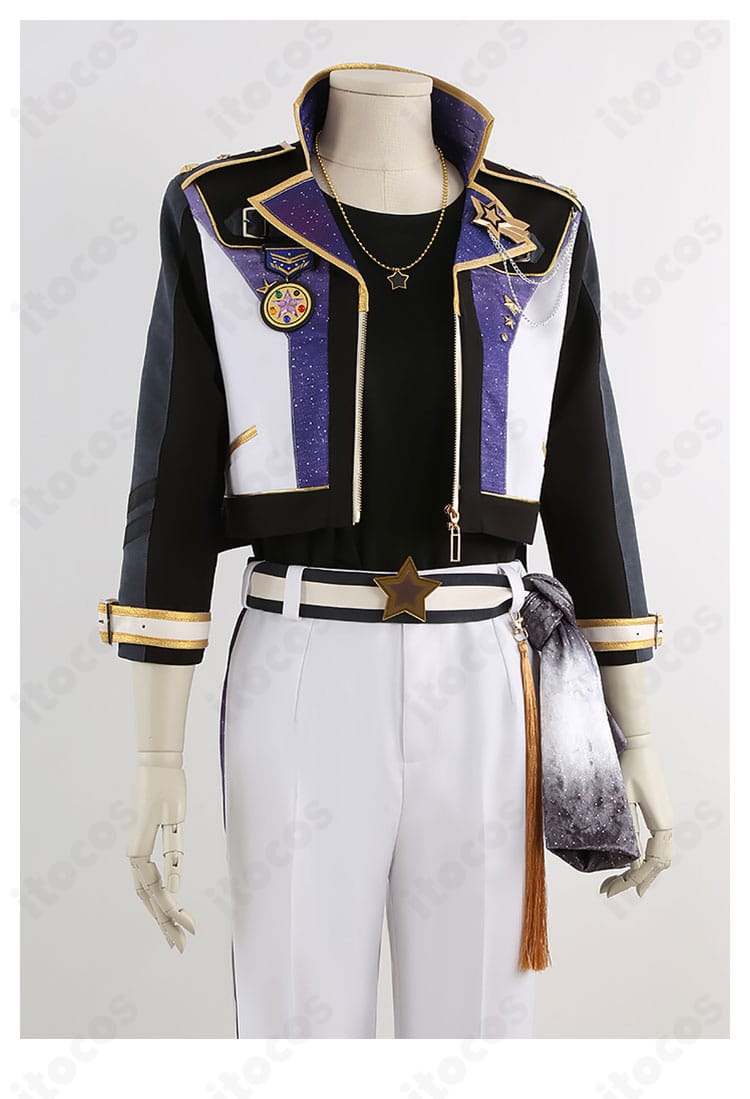 門襟と胸元装飾のアップ｜流星隊パワーアップ衣装のディテール再現写真