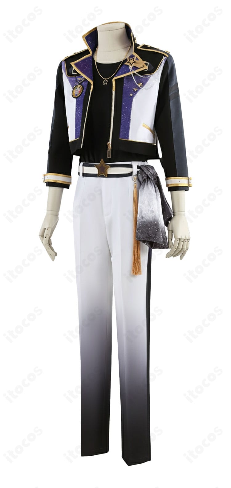 流星隊パワーアップ衣装の左側シルエットと袖口ディテール写真｜南雲鉄虎・高峯翠ほか対応