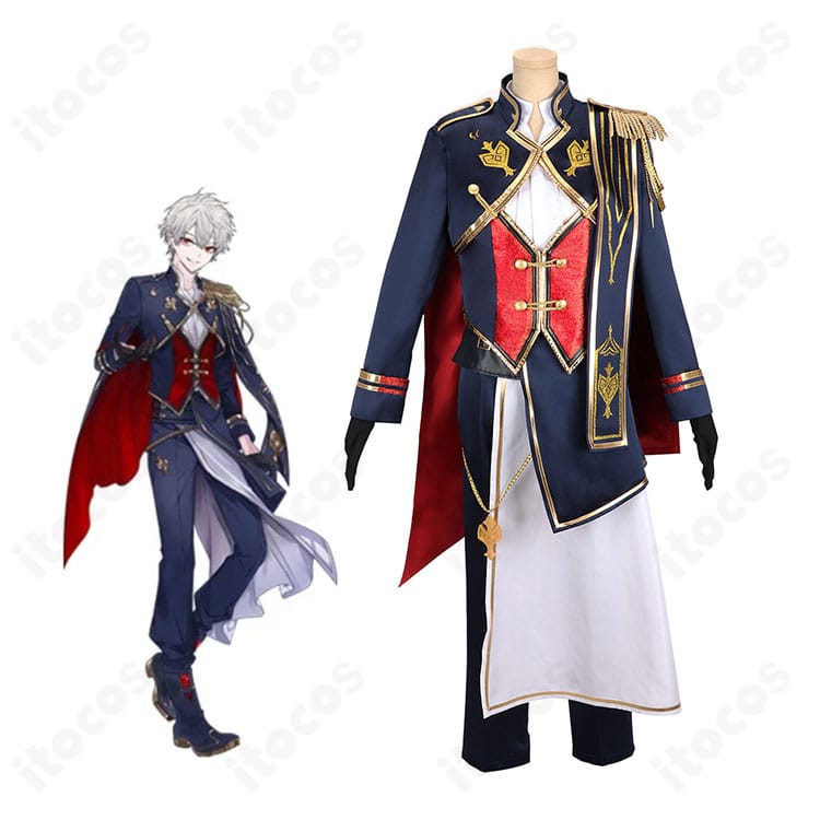 にじさんじ 葛葉 5th Anniversary 共通ステージ衣装の全体イメージ。ロングコートとマントのレイヤードでクールに再現。