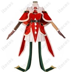 Re:ゼロ エミリア クリスマス記念衣装 清楚で華やか、撮影映えする高再現フルセット - 1枚目の画像（サムネイル）