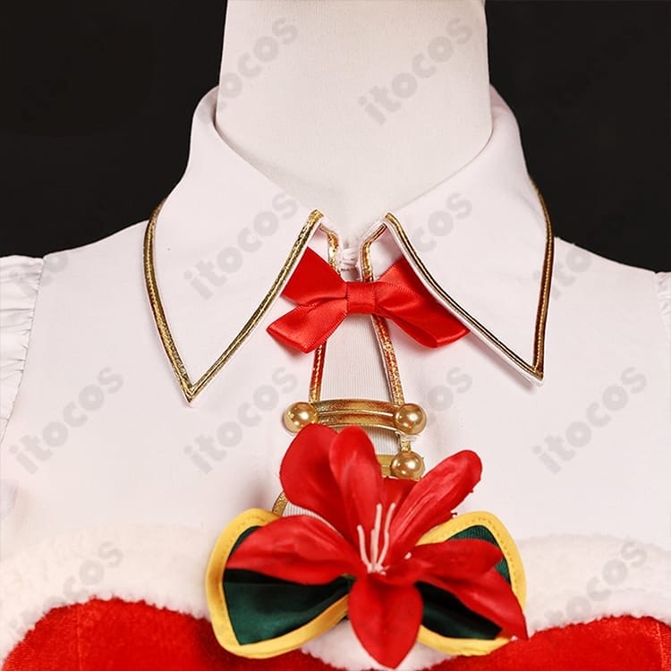 Re:ゼロ エミリア クリスマス記念衣装 清楚で華やか、撮影映えする高再現フルセット - 3枚目の画像