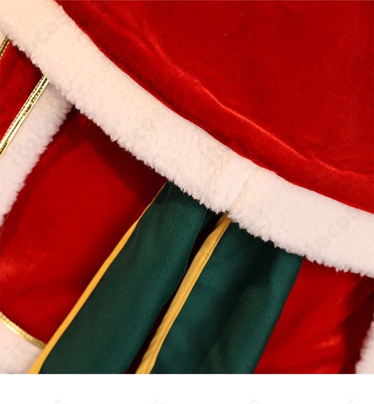 エミリア クリスマス記念コスプレ衣装の背面装飾パーツ詳細。背部蝶結びのボリュームと固定位置のクローズアップ。