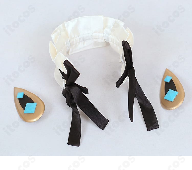 ヘアアクセサリーのセット内容。カチューシャとヘアピンの構成を明示