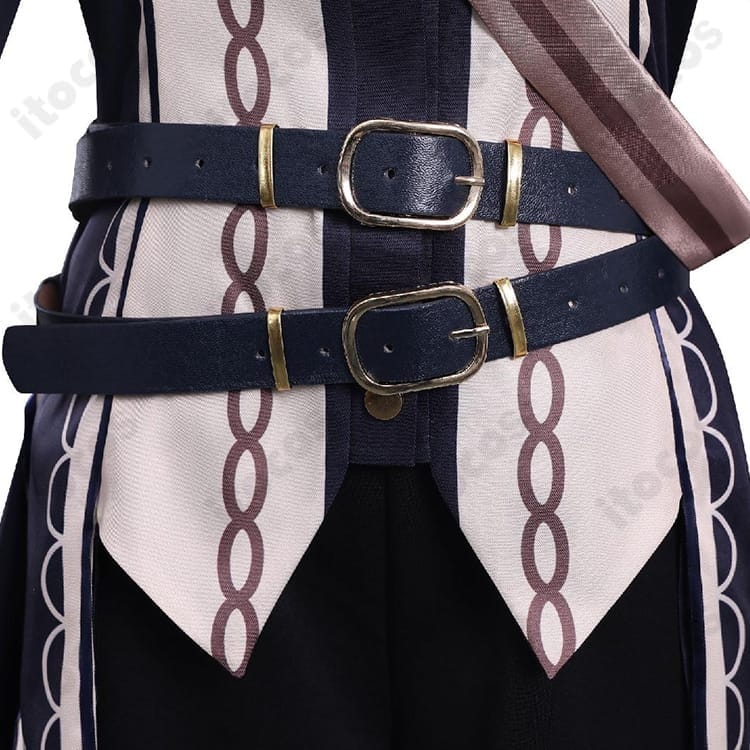 魔法少女ノ魔女裁判 蓮見レイア コスプレ衣装 高再現の軍服風9点セットでイベントも撮影も映える - 5枚目の画像